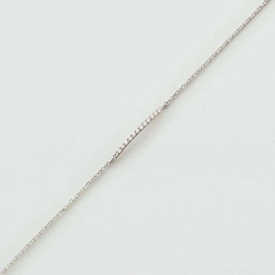 Bracelet Souple BARSHINE - Cristal / Argenté 3 Bracelet Souple BARSHINE - Cristal / Argenté