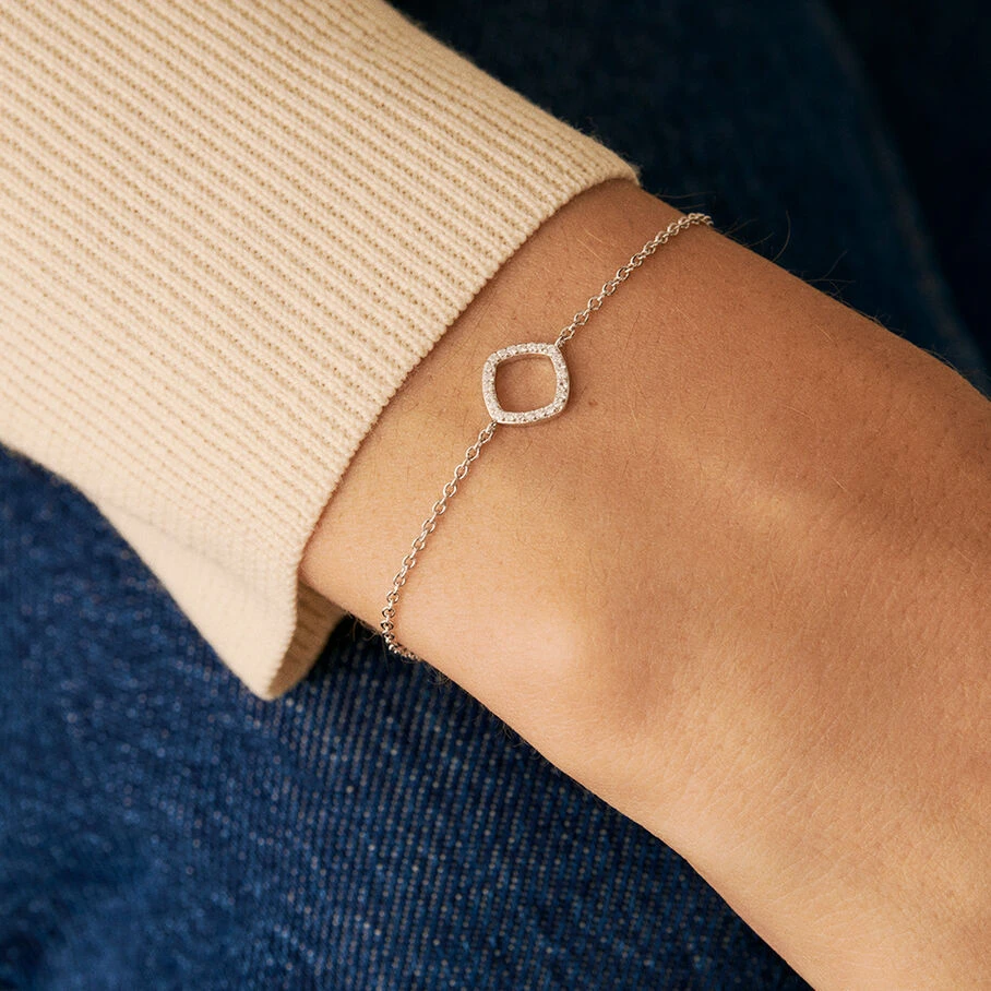 Bracelet Souple SISSI - Cristal / Argenté 4 Bracelet Souple SISSI - Cristal / Argenté – Image 2