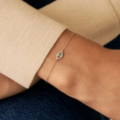 Bracelet Souple LUCKY EYE - Turquoise / Argenté 8 Bracelet Souple LUCKY EYE - Turquoise / Argenté -opulence Soldes Boutique 02420755 650 TU M1