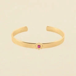 Jonc BAIA - Fuchsia / Doré