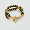 Bracelet Souple SESHA - Noir / Doré -opulence Soldes Boutique 02451152 270 TU 01