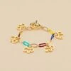 Bracelet Souple CHIEN - Multicolore / Doré -opulence Soldes Boutique 02451157 256 TU 01