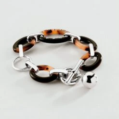 Bracelet Souple BOUCLE - Ecaille / Noir