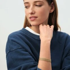 Bracelet Souple MINUIT - Doré -opulence Soldes Boutique 02480256 157 TU M2