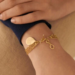 Bracelet Souple NEBET - Doré -opulence Soldes Boutique 02480262 157 TU M2