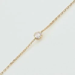 Bracelet Souple BRILLANT - Cristal / Doré