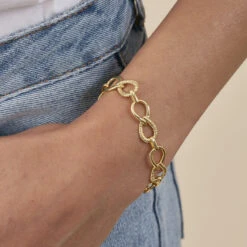 Bracelet Souple HARMONIE - Doré -opulence Soldes Boutique 02490036 157 TU M2