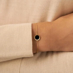 Bracelet Souple MOONONYX - Onyx -opulence Soldes Boutique 02490055 276 TU M1