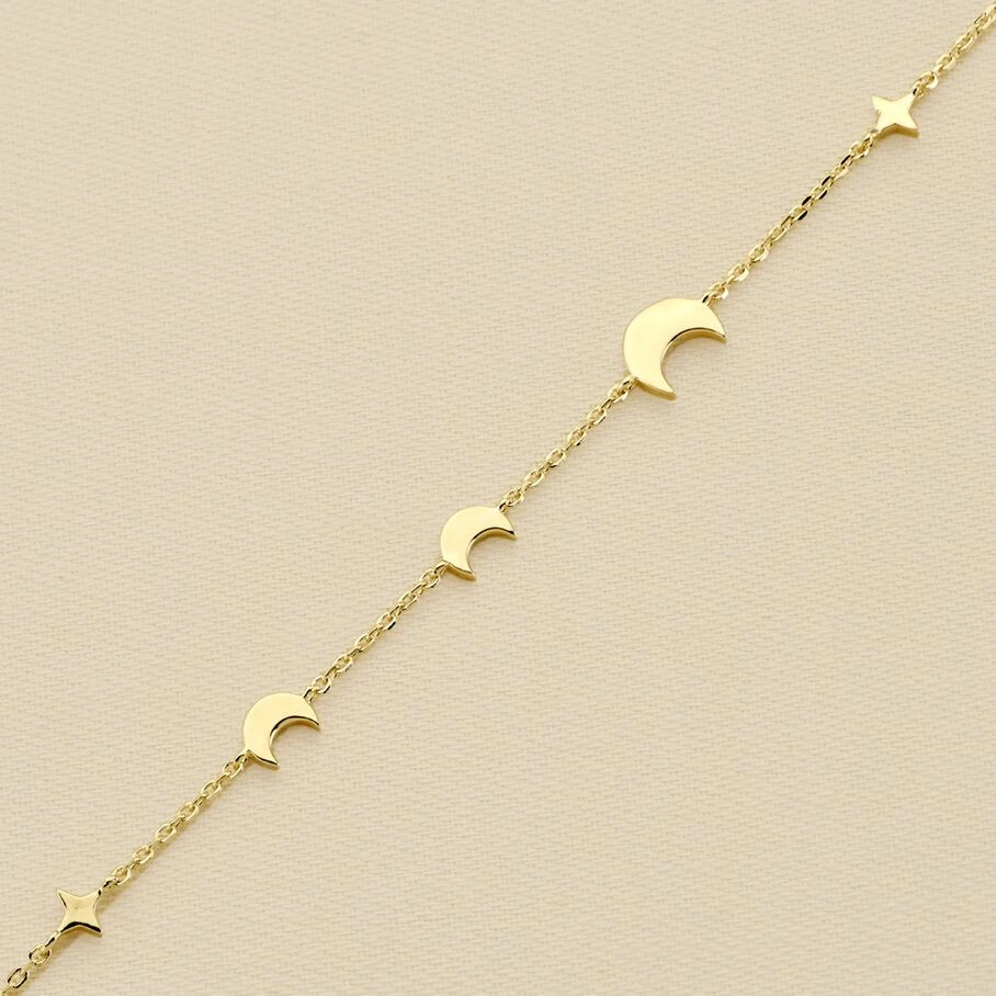 Bracelet Souple LUNAISON - Doré 3 Bracelet Souple LUNAISON - Doré