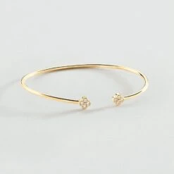 Jonc BELOVED - Cristal / Doré