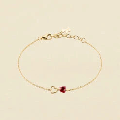 Bracelet Souple BEGUIN - Rouge / Doré