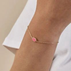 Bracelet Souple ATMA - Nacre /rose -opulence Soldes Boutique 02490079 642 TU M2