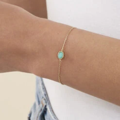 Bracelet Souple ATMA - Amazonite/ Jaune -opulence Soldes Boutique 02490079 780 TU M2