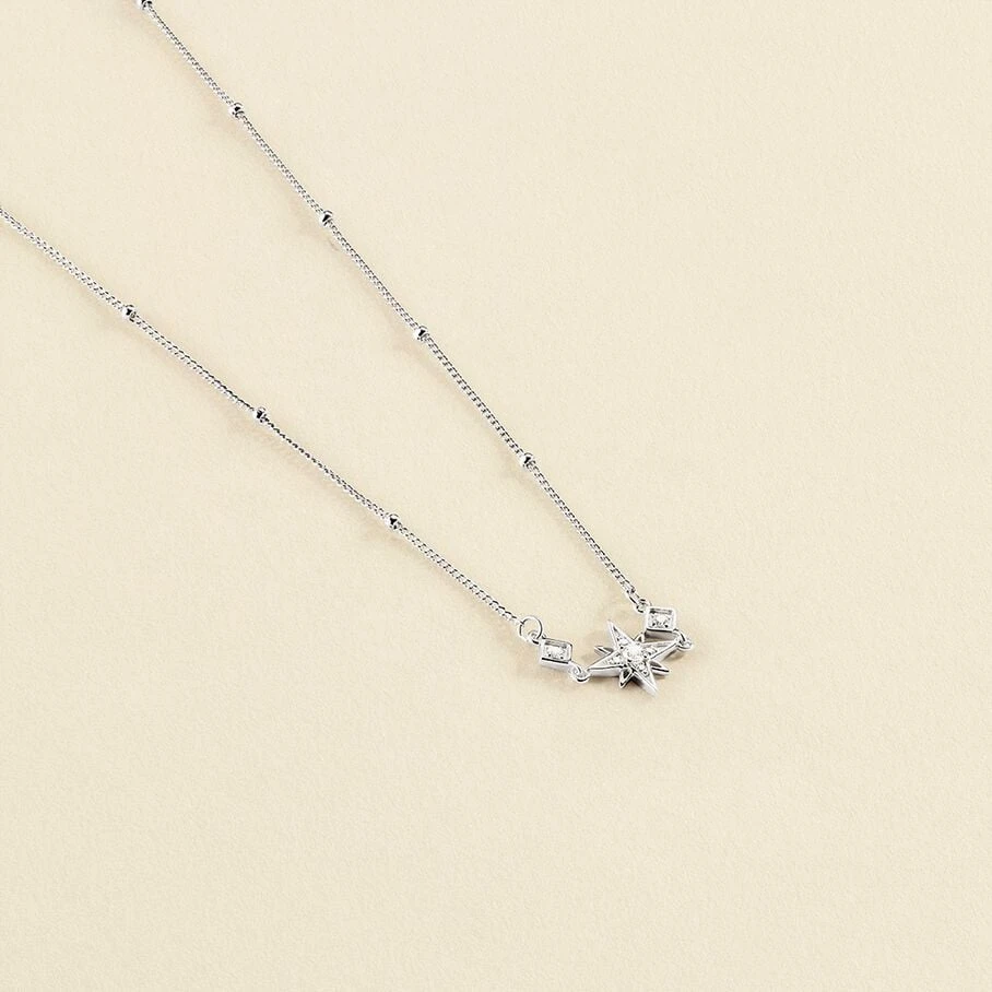 Collier Ras Du Cou OURSE - Cristal / Argenté 3 Collier Ras Du Cou OURSE - Cristal / Argenté