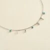 Collier Ras Du Cou LUCKY EYE - Turquoise / Argenté -opulence Soldes Boutique 02623702 650 TU 01