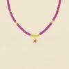 Collier Ras Du Cou BAIA - Fuchsia / Doré -opulence Soldes Boutique 02651353 188 TU 01