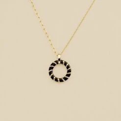 Collier Mi-long SESHA - Noir / Doré