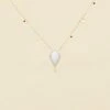 Collier Mi-long CREPUSCULE - Blanc / Doré -opulence Soldes Boutique 02680180 094 TU 01