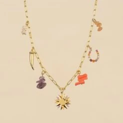 Collier Ras Du Cou RODEO - Multicolore / Doré