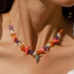 Collier Ras Du Cou RODEO - Multicolore / Doré -opulence Soldes Boutique 02680190 256 TU M1