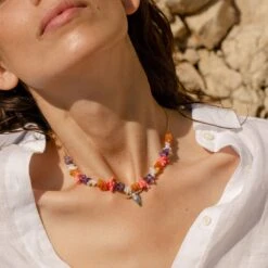 Collier Ras Du Cou RODEO - Multicolore / Doré -opulence Soldes Boutique 02680190 256 TU M2