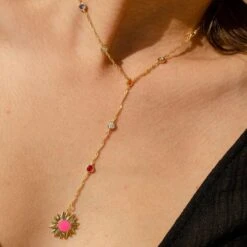 Collier Mi-long RODEO - Multicolore / Doré -opulence Soldes Boutique 02680191 256 TU M1