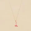 Collier Mi-long RODEO - Rose / Doré -opulence Soldes Boutique 02680192 315 TU 01
