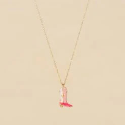 Collier Mi-long RODEO - Rose / Doré