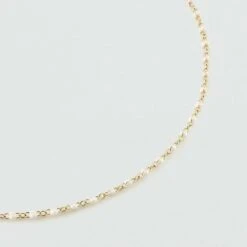 Collier Ras Du Cou SMARTY - Blanc / Doré