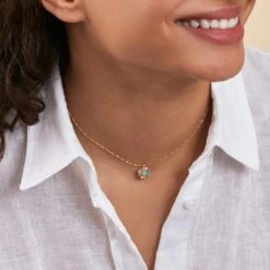 Collier Ras Du Cou ARLEQUIN - Multicolore / Doré -opulence Soldes Boutique 02681155 256 TU M1