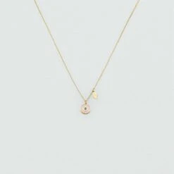 Collier Ras Du Cou CYCLADES - Rose Pâle/ Doré