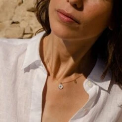 Collier Ras Du Cou CYCLADES - Rose Pâle/ Doré -opulence Soldes Boutique 02681160 895 TU M2