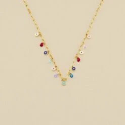 Collier Ras Du Cou CYCLADES - Multicolore / Doré