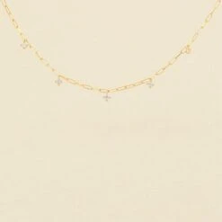 Collier Ras Du Cou HERA - Cristal / Doré