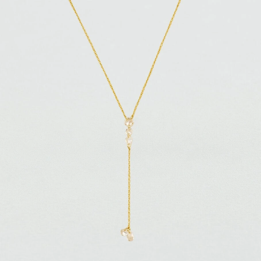 Collier Mi-long PETILLE - Cristal / Doré 3 Collier Mi-long PETILLE - Cristal / Doré