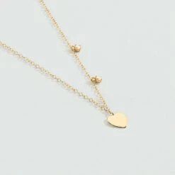 Collier Ras Du Cou CORAZON - Cristal / Doré