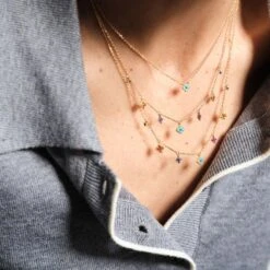 Collier Ras Du Cou BELOVED - Multicolore / Doré -opulence Soldes Boutique 02690127 256 TU M2