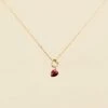Collier Ras Du Cou BEGUIN - Rouge / Doré -opulence Soldes Boutique 02690131 324 TU 01