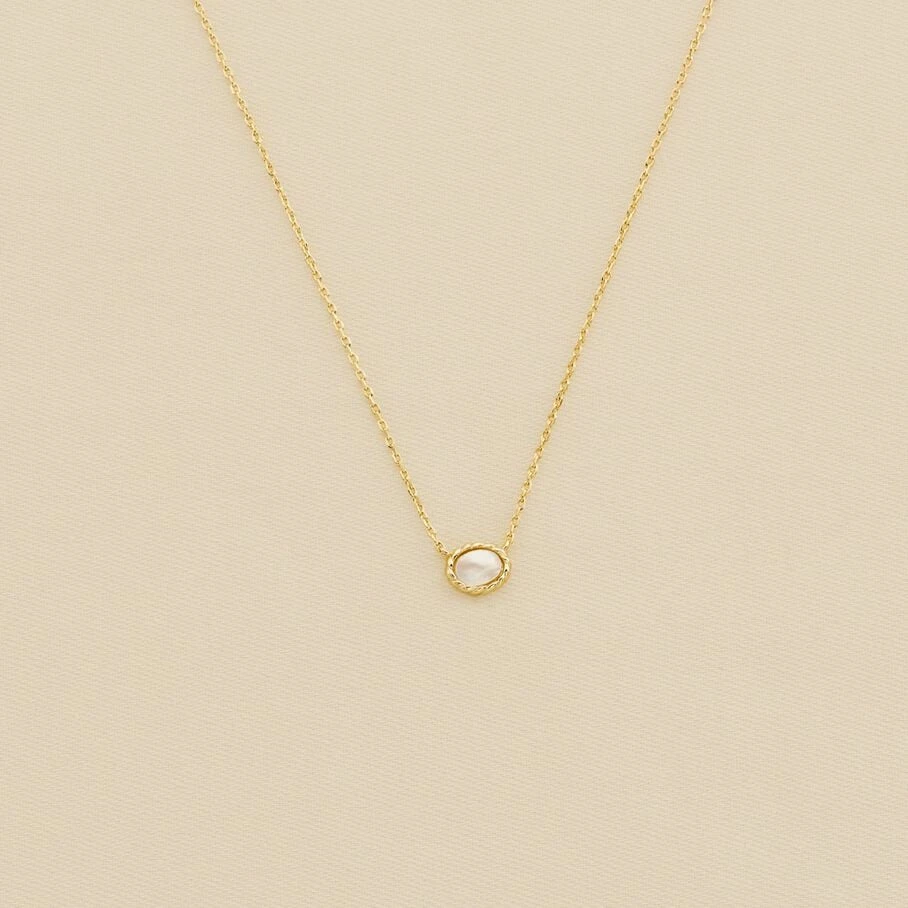 Collier Ras Du Cou ATMA - Nacre /rose 3 Collier Ras Du Cou ATMA - Nacre /rose