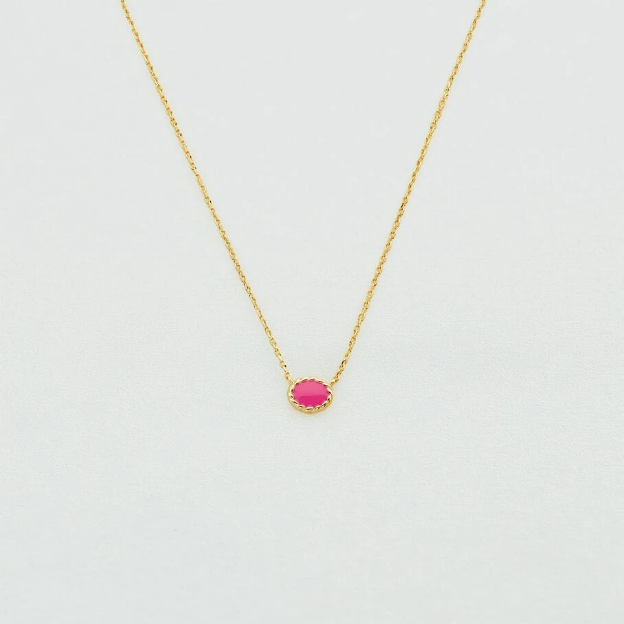 Collier Ras Du Cou ATMA - Nacre /rose 4 Collier Ras Du Cou ATMA - Nacre /rose – Image 2