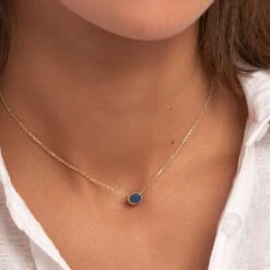 Collier Ras Du Cou ATMA - Lapis/ Bleu 8 Collier Ras Du Cou ATMA - Lapis/ Bleu -opulence Soldes Boutique 02690136 857 TU M1