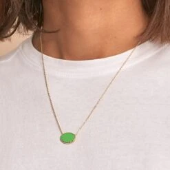 Collier Mi-long ATMA - Onyx/ Vert -opulence Soldes Boutique 02690140 513 TU M2
