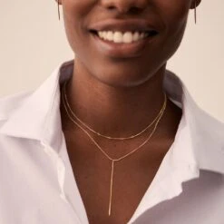 Collier Mi-long RADIEUX - Doré -opulence Soldes Boutique 02690146 157 TU M2